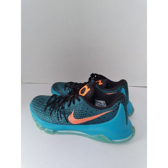 Nike KD 8 Basketball Shoes Blue Lagoon Bright Citrus Athletic Sneakers‎ main image 6